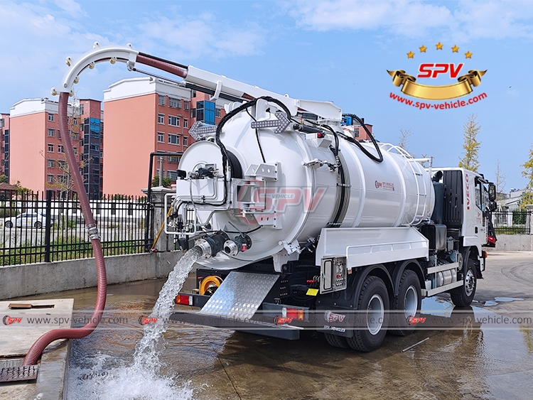14,000 Litres Combination Sewer Cleaner IVECO - Discharge 14,000 Litres Combination Sewer Cleaner IVECO - Discharge